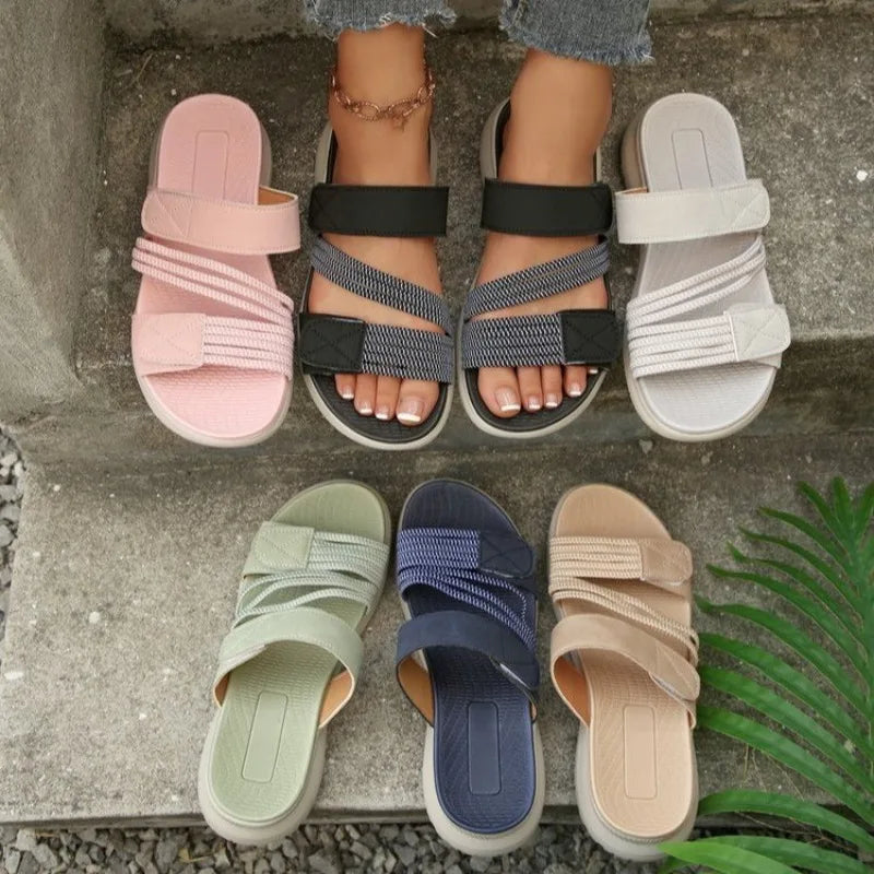 Thick Sole Slippers Sandals Plus Size Lightweight Sweet Slipper Beach Sandal for Sandalias De Mujer Verano