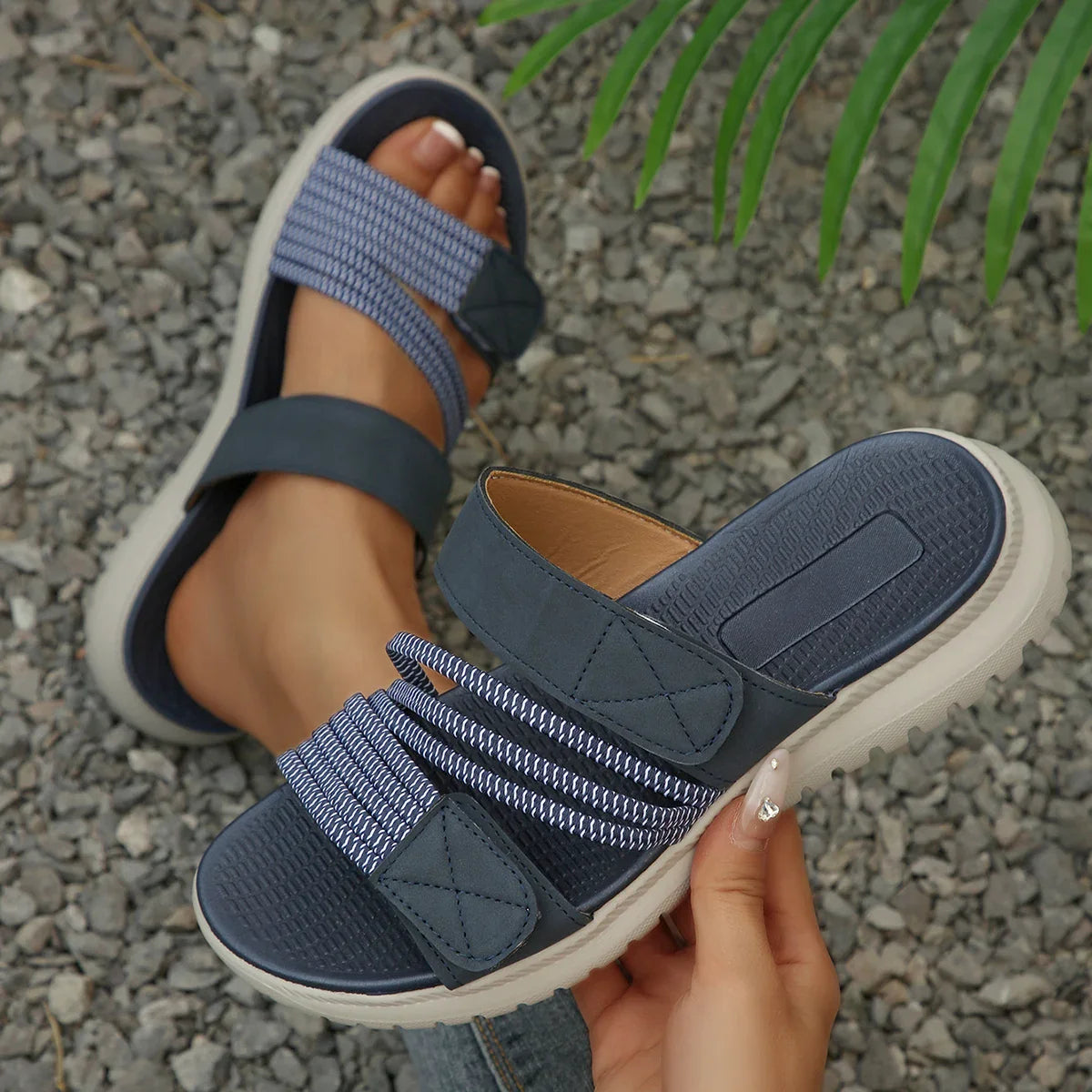 Thick Sole Slippers Sandals Plus Size Lightweight Sweet Slipper Beach Sandal for Sandalias De Mujer Verano
