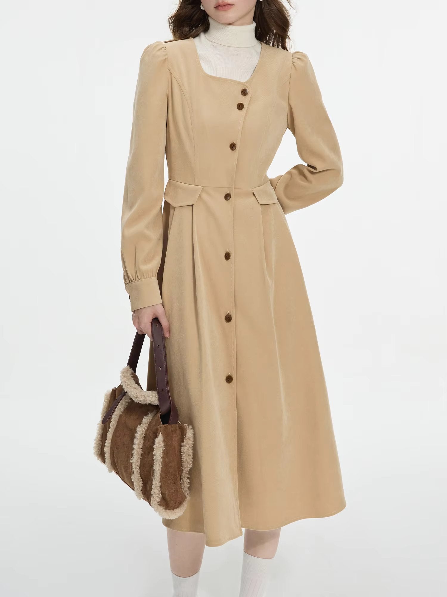 A Line Retro Slim Fit Commuting Elegant And Vintage Midi Dresses