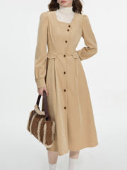 A Line Retro Slim Fit Commuting Elegant And Vintage Midi Dresses
