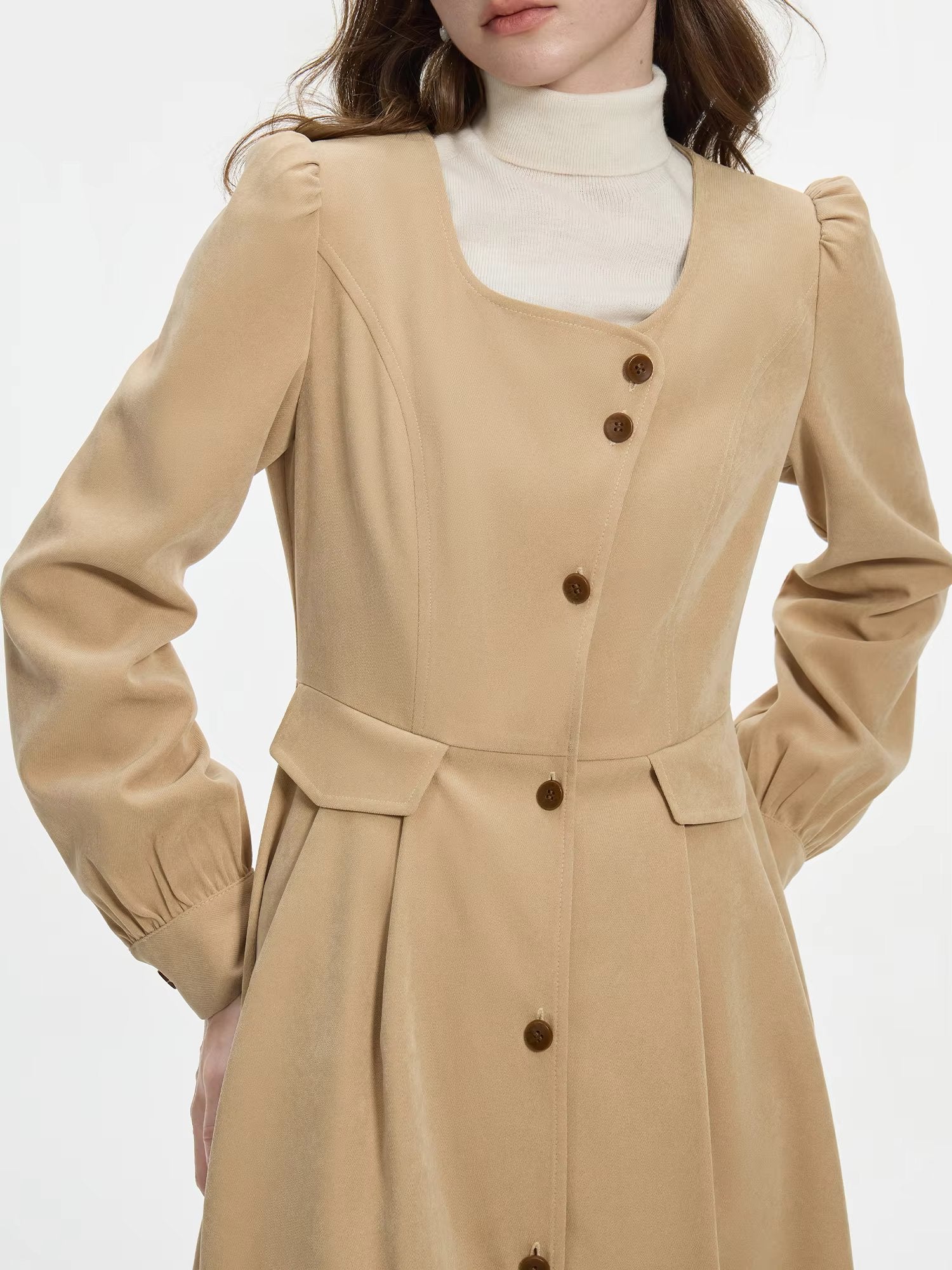 A Line Retro Slim Fit Commuting Elegant And Vintage Midi Dresses