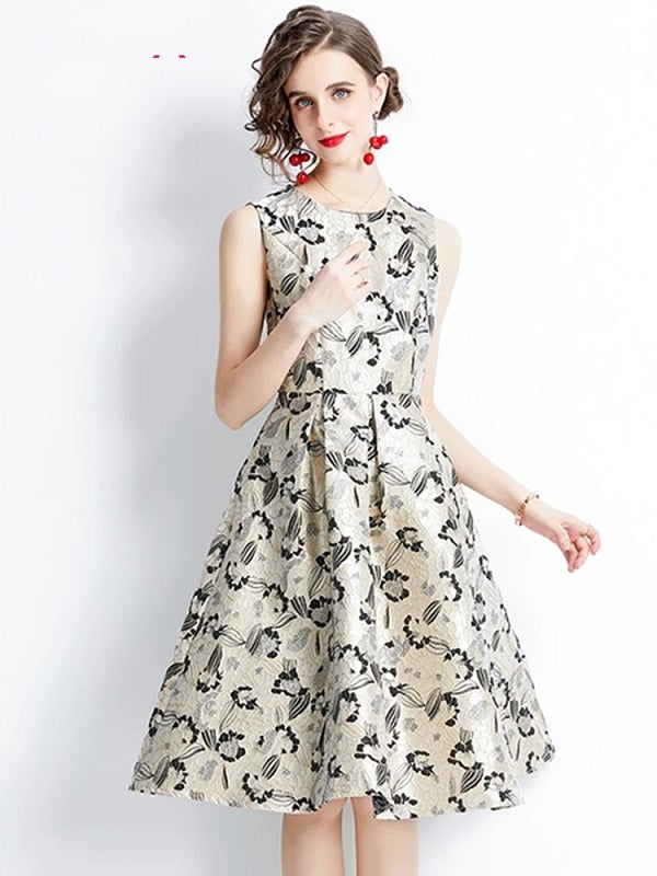 A-Line Sleeveless Designer Cocktail Vintage Party Dress