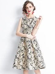 A-Line Sleeveless Designer Cocktail Vintage Party Dress