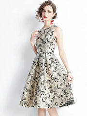 A-Line Sleeveless Designer Cocktail Vintage Party Dress