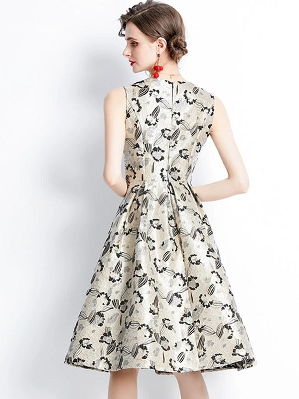 A-Line Sleeveless Designer Cocktail Vintage Party Dress