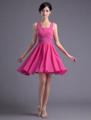 A-line Knee-Length Bridesmaid Dress
