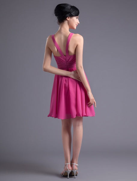 A-line Knee-Length Bridesmaid Dress