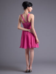 A-line Knee-Length Bridesmaid Dress