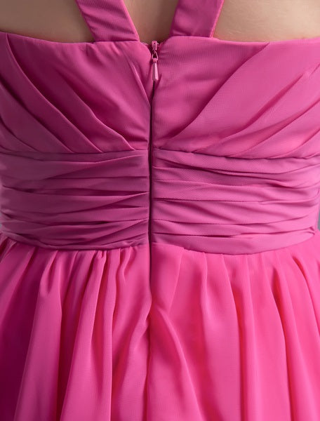 A-line Knee-Length Bridesmaid Dress
