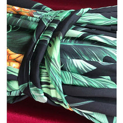 Banana leaf Pineapple Print Maxi Dresses