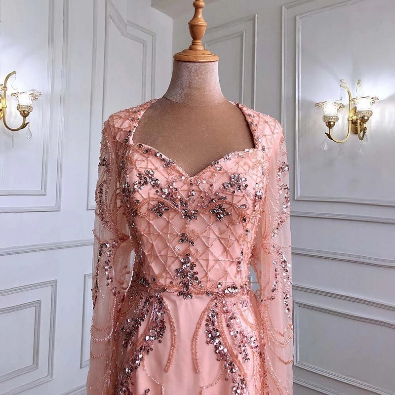 Beading Feathers Elegant Party Mermaid Cocktail Dress