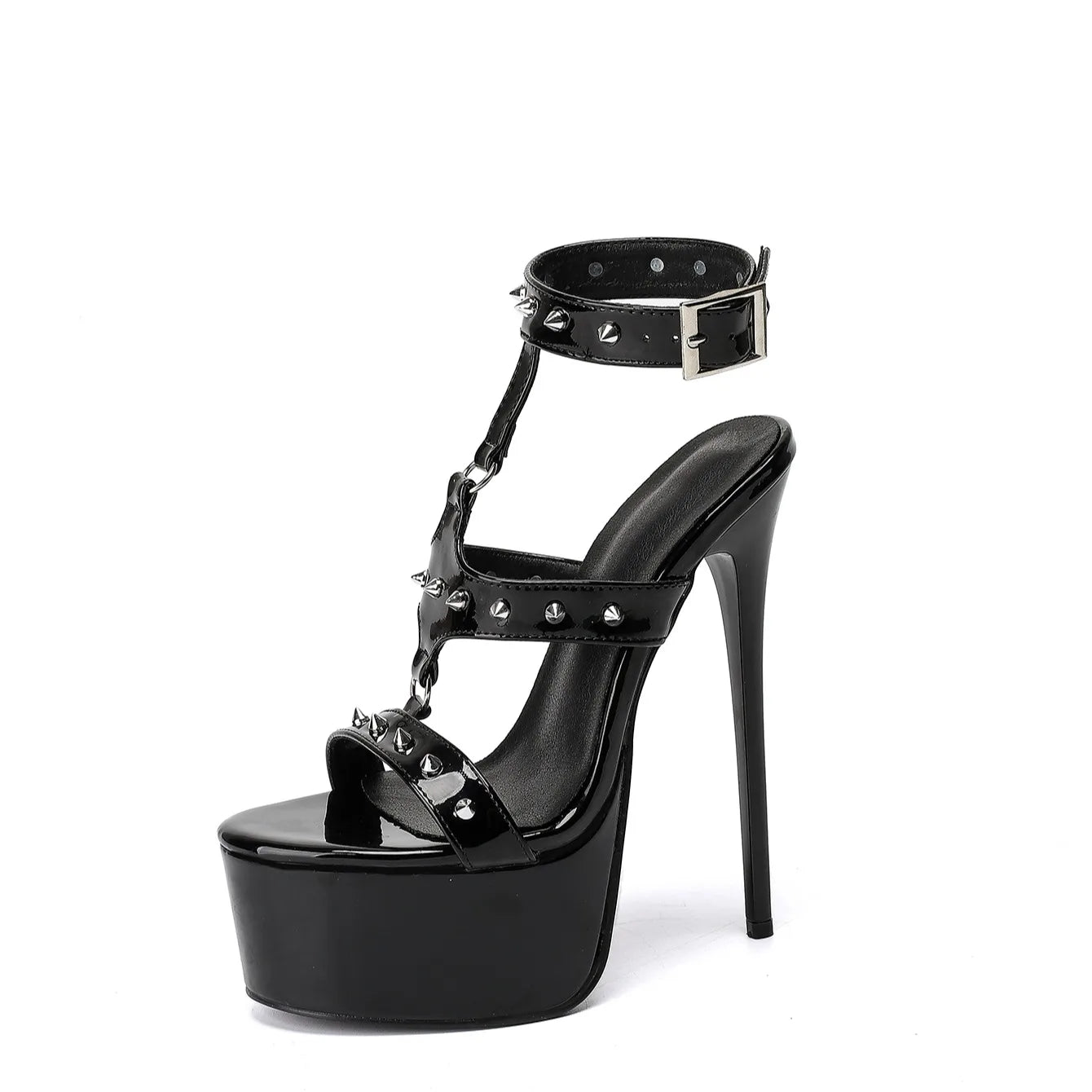 Black Hollow Out Heel