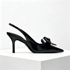 Black Pointed Toe Thin High Heel