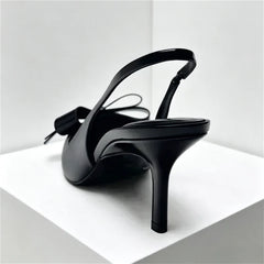 Black Pointed Toe Thin High Heel