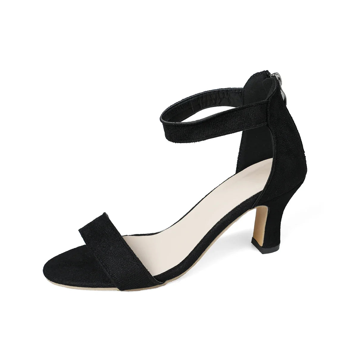 Black Sandals Medium High Heel
