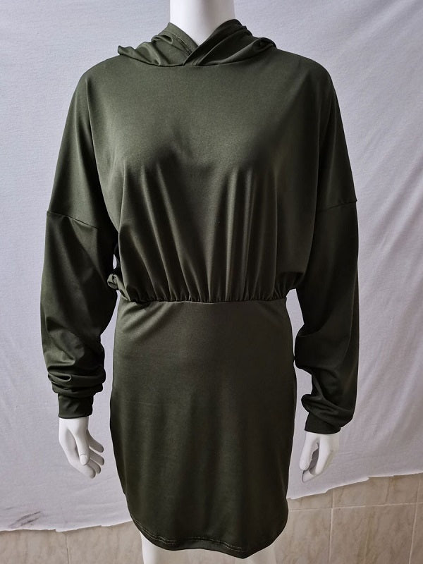 Bodycon Dresses Halter Casual Long Sleeves Pencil Dress