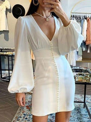 Bodycon Dresses Long Sleeves Polyester Extra Short Pencil Dress