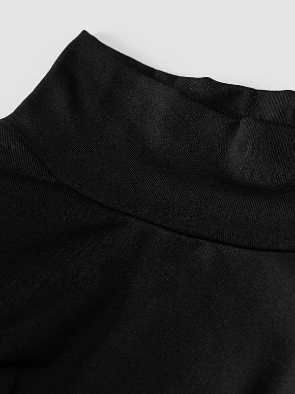 Bodycon Dresses Long Split Front Layered Dress Sheath Dress