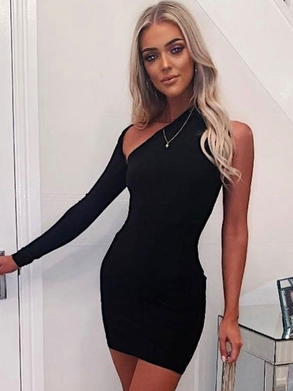 Bodycon Dresses Neck Midi Dress Sheath Dress