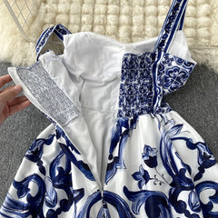 Floral Summer Dress Spaghetti Strap Dresses Floral Print