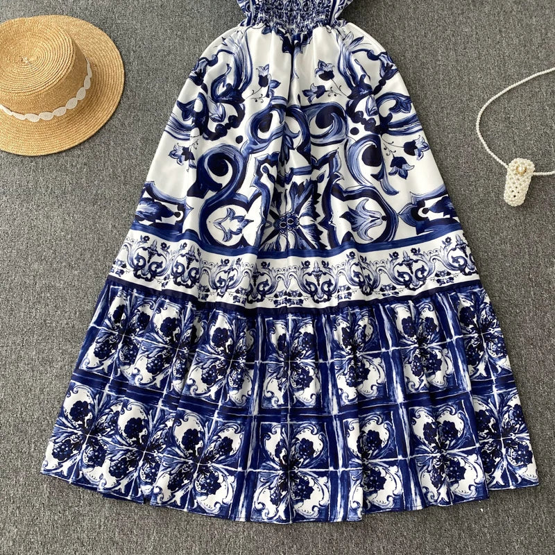 Floral Summer Dress Spaghetti Strap Dresses Floral Print