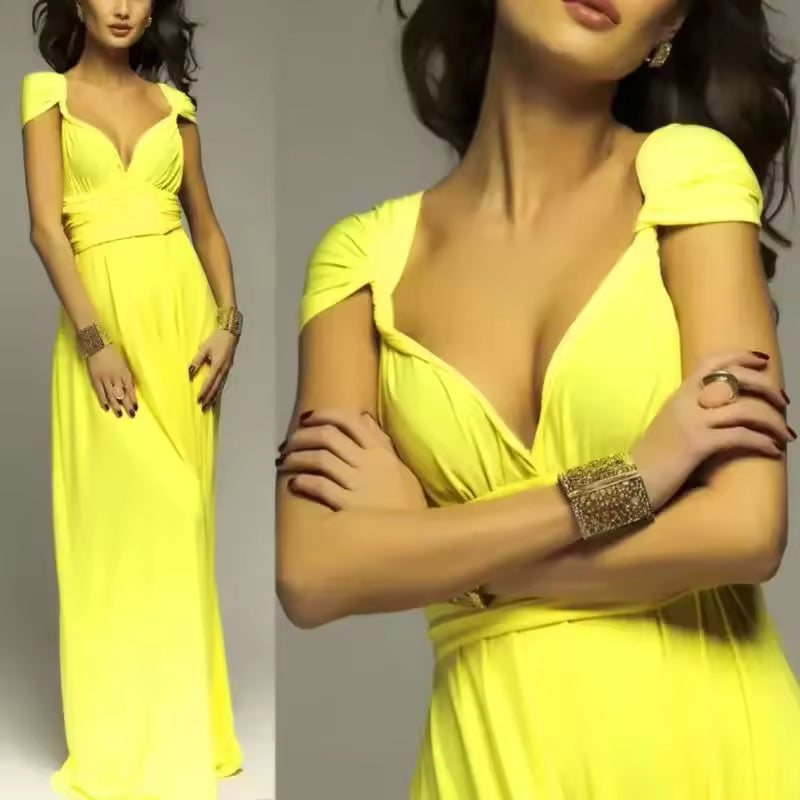 Bohemian Hollow Out V-neck Sleeveless Party Birthday Maxi Dress