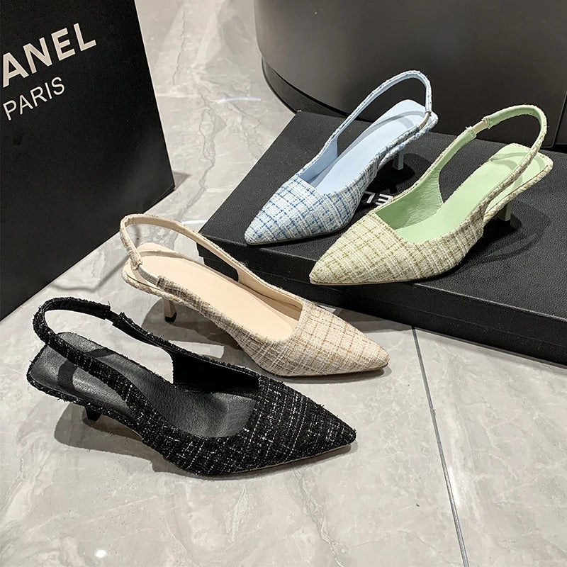 Brand Designer Slingbacks High Heel