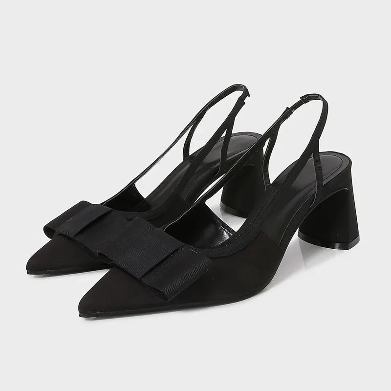 Burgundy Patent Leather Designer Pumps Pointed Toe Chunky High Heel