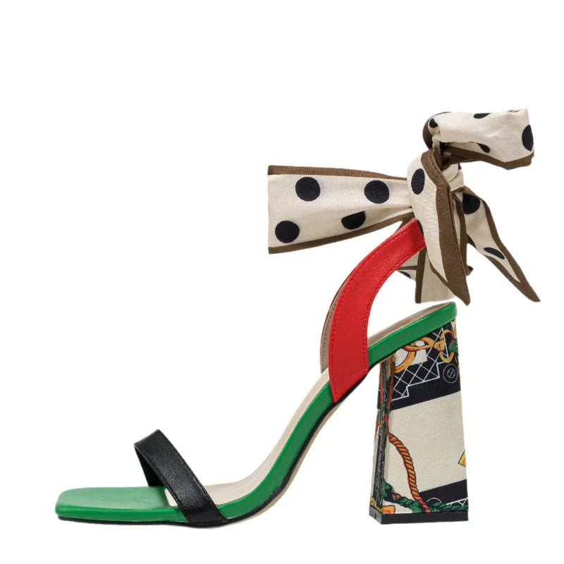 Butterfly Knot Decoration Super High Heel