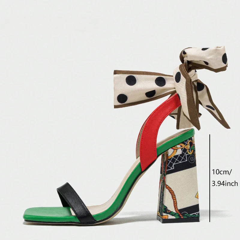 Butterfly Knot Decoration Super High Heel