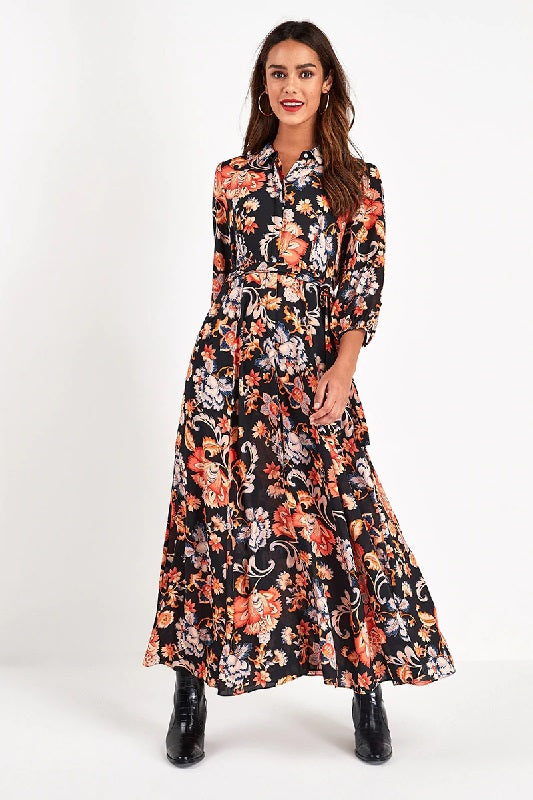 Casual Floral Print Long Maxi Dresses