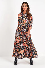 Casual Floral Print Long Maxi Dresses