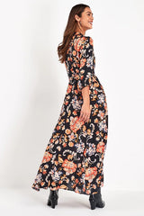Casual Floral Print Long Maxi Dresses