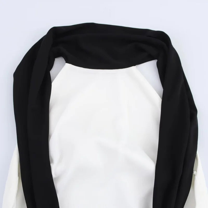 Casual Halter Zipper Backless Synthetic fiber off Shoulder Mini Dress