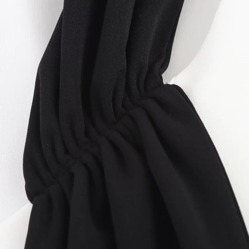 Casual Halter Zipper Backless Synthetic fiber off Shoulder Mini Dress