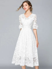 Casual High Quality Lace Party Dress
