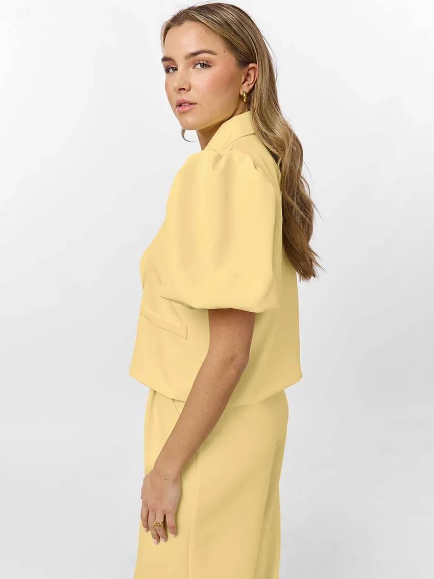 Casual Lapel Short Sleeve Single Button Shirts High Waist Straight Pants Sets