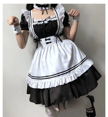 Casual Lolita Maid Costume Cosplay Uniform Cafe Costumes Cute Dress