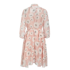 Casual Long Sleeve Floral Print Party Dress