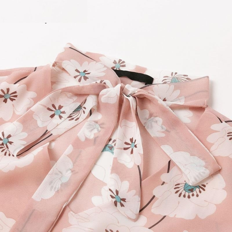Casual Long Sleeve Floral Print Party Dress