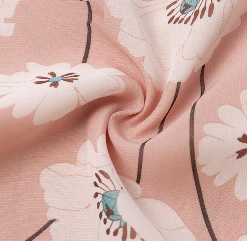 Casual Long Sleeve Floral Print Party Dress