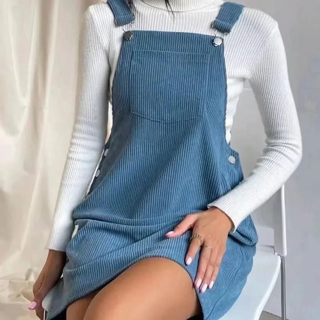 Casual Loose Sleeveless Slight Stretch Slip Mini Dress
