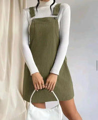 Casual Loose Sleeveless Slight Stretch Slip Mini Dress