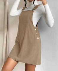 Casual Loose Sleeveless Slight Stretch Slip Mini Dress