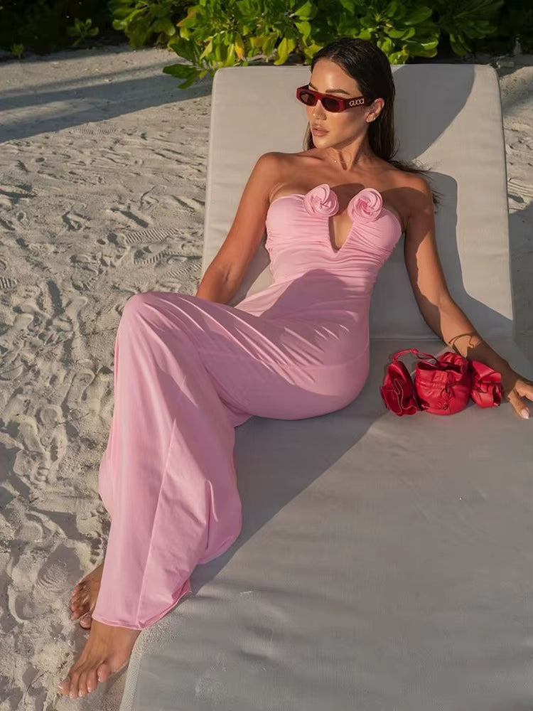 Casual Off-shoulder V Neck Backless Sleeveless Bodycon Maxi Dress