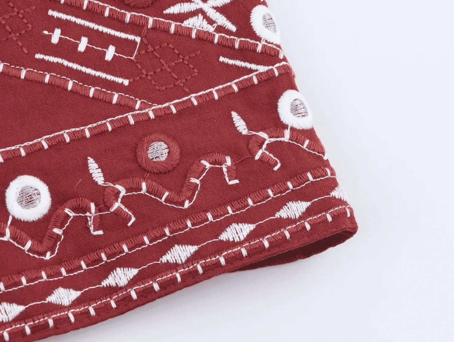 Casual Outfit Embroider Short Vest Tops Two Piece Set