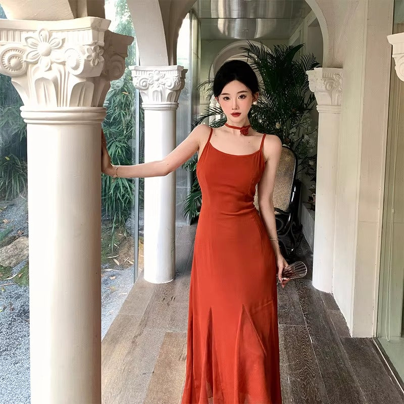 Vintage Short Sleeve Robe Party Prom Skinny Maxi Dress