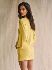 Casual Polyester Relaxed Fit Oversized Mini Dress Street Wear