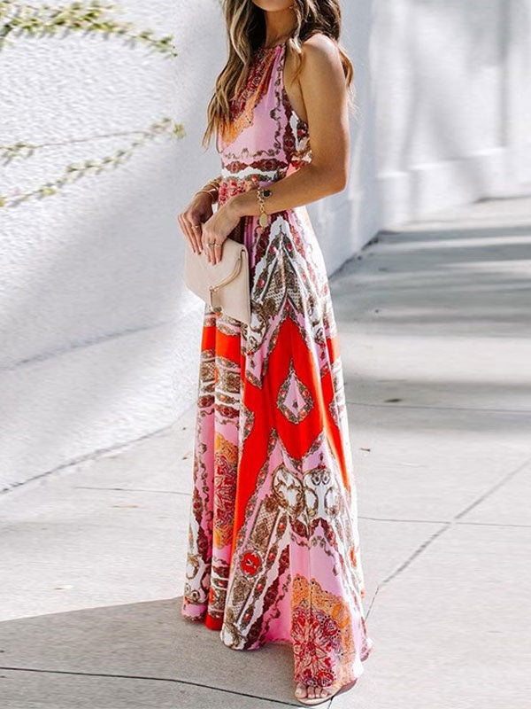 Casual Printed Long Maxi Dress