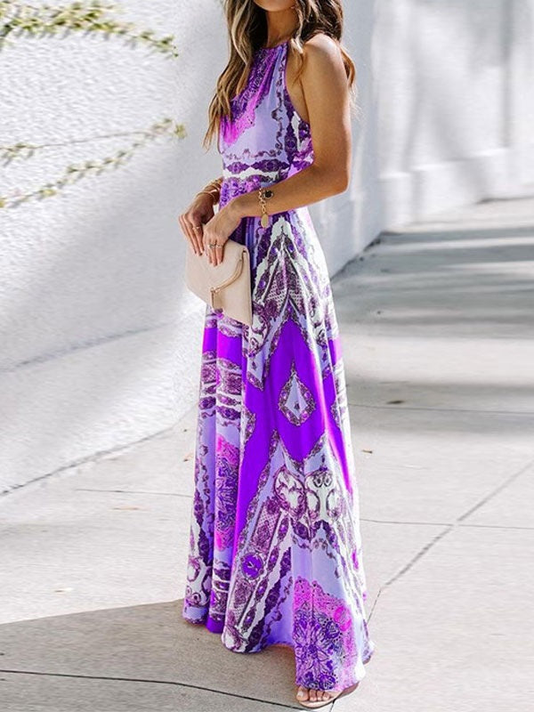Casual Printed Long Maxi Dress